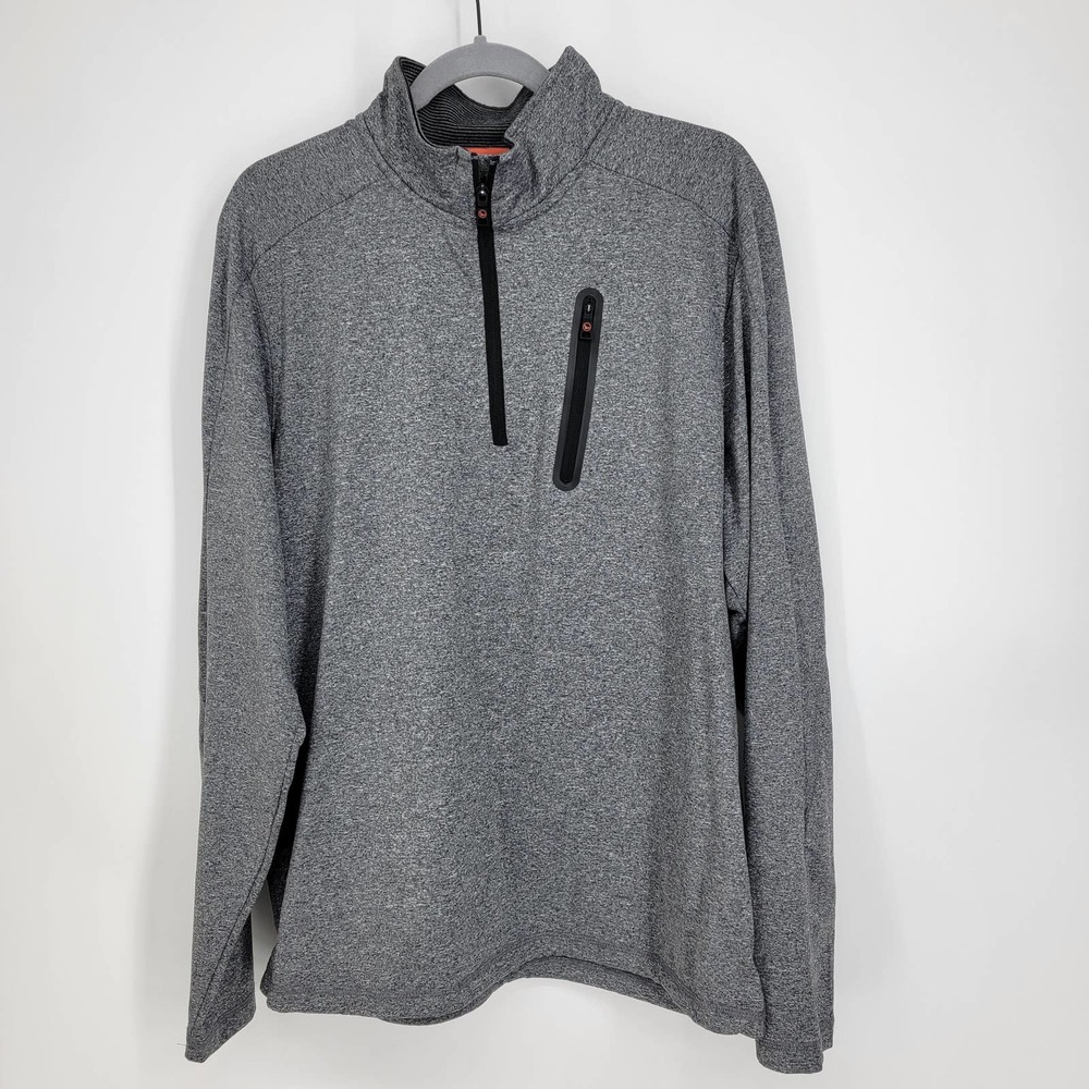 Hawke & Co Men's Pro Series 1/4 Zip Pullover Fleece Active Sweatshirt Size L